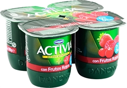 ACTIVIA (DANONE) Bifidus desnatado con frutos rojos ACTIVIA (DANONE) Bifidus desnatado con frutos rojos