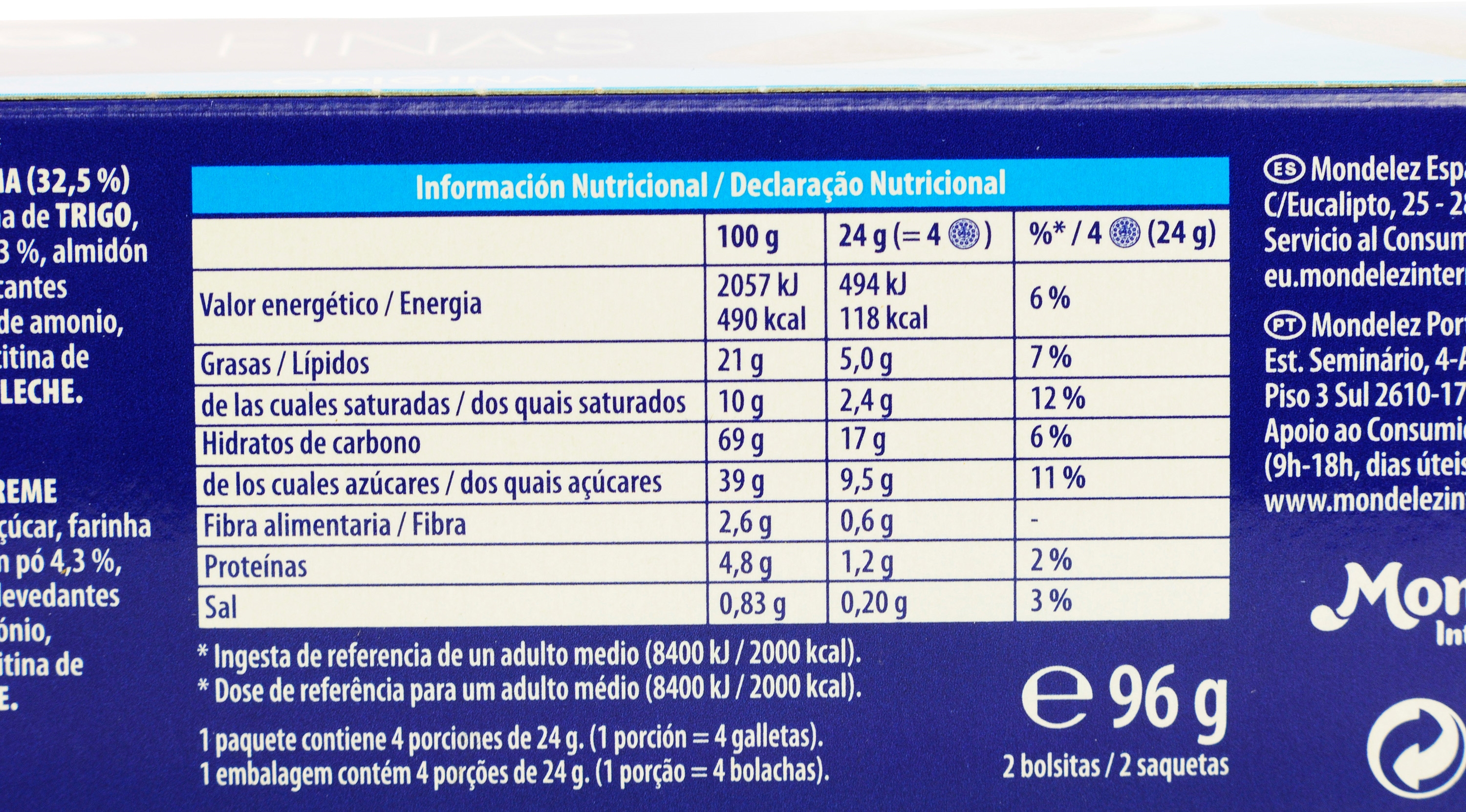 OREO FINAS ORIGINAL. OREO FINAS ORIGINAL.