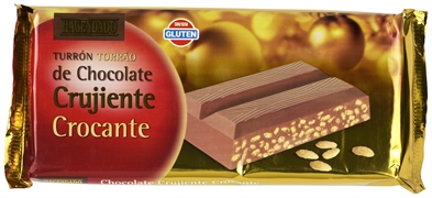 HACENDADO (MERCADONA) TURRON CHOCOLATE CRUJIENTE HACENDADO (MERCADONA) TURRON CHOCOLATE CRUJIENTE