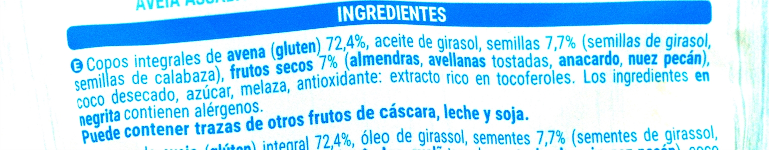 HACENDADO (MERCADONA) GRANOLA. HACENDADO (MERCADONA) GRANOLA.
