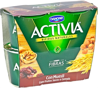 ACTIVIA (DANONE) CON MUESLI. ACTIVIA (DANONE) CON MUESLI.