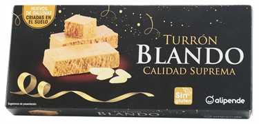 ALIPENDE (AHORRAMAS) TURRÓN BLANDO. CALIDAD SUPREMA ALIPENDE (AHORRAMAS) TURRÓN BLANDO. CALIDAD SUPREMA