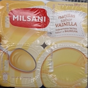 MILSANI (ALDI) NATILLAS SABOR VAINILLA MILSANI (ALDI) NATILLAS SABOR VAINILLA