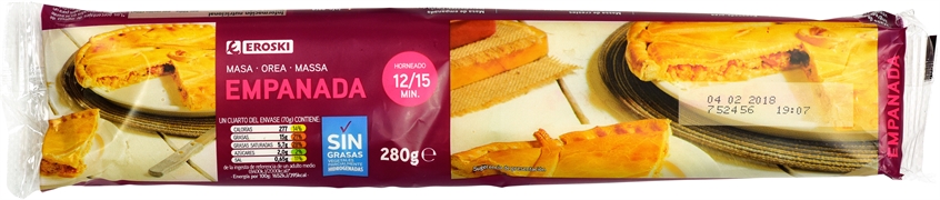 EROSKI MASA DE EMPANADA EROSKI MASA DE EMPANADA