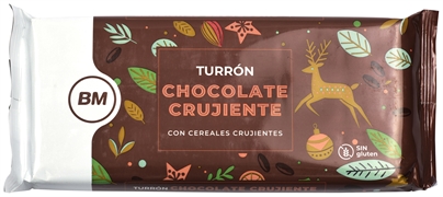 BM TURRÓN CHOCOLATE CRUJIENTE CON CEREALES CRUJIENTES