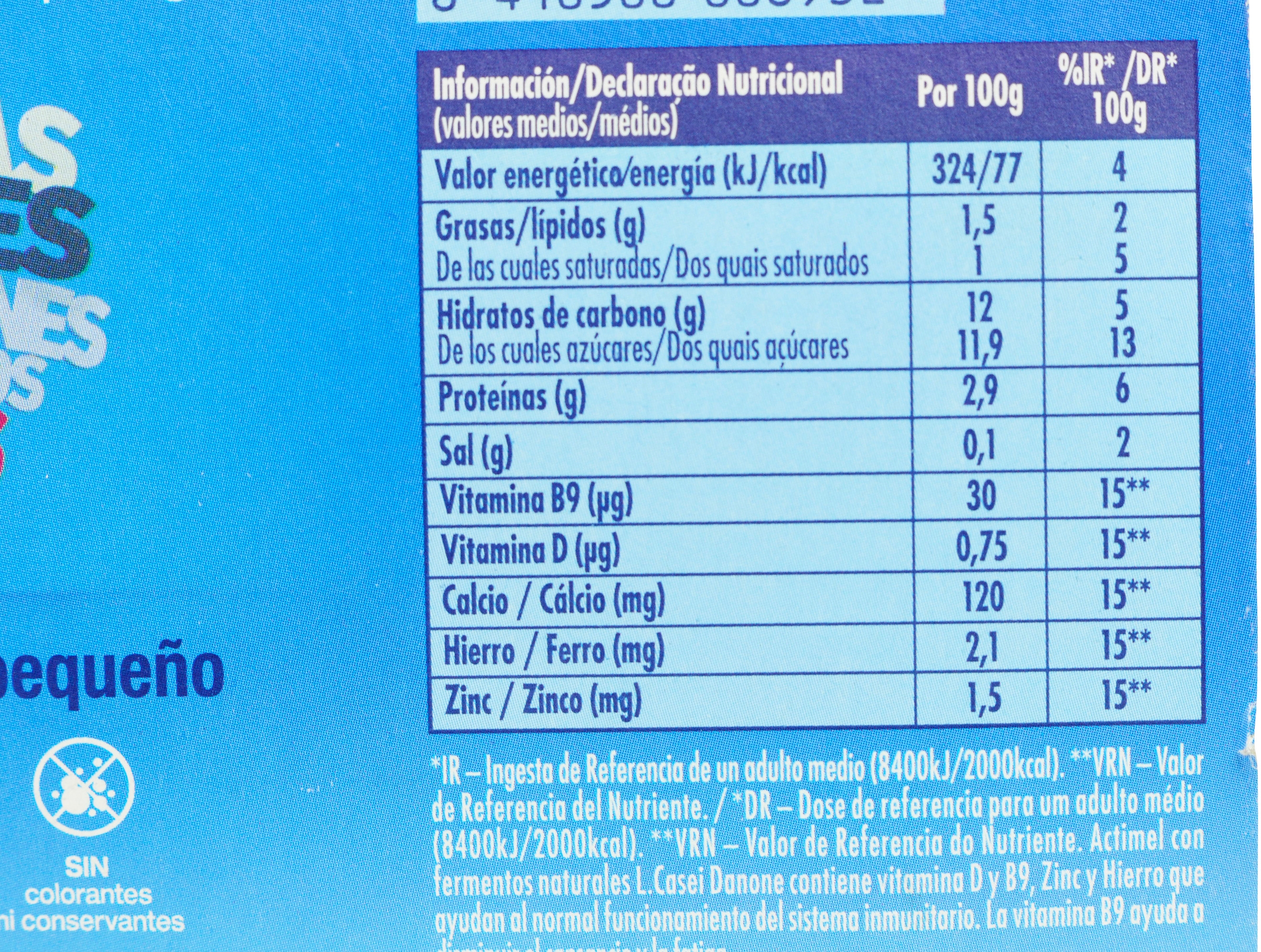 ACTIMEL (DANONE) FRESA.