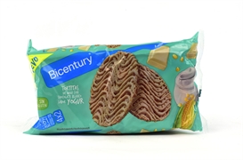 BICENTURY TORTITA DE MAÍZ CON CHOCOLATE BLANCO SABOR YOGUR