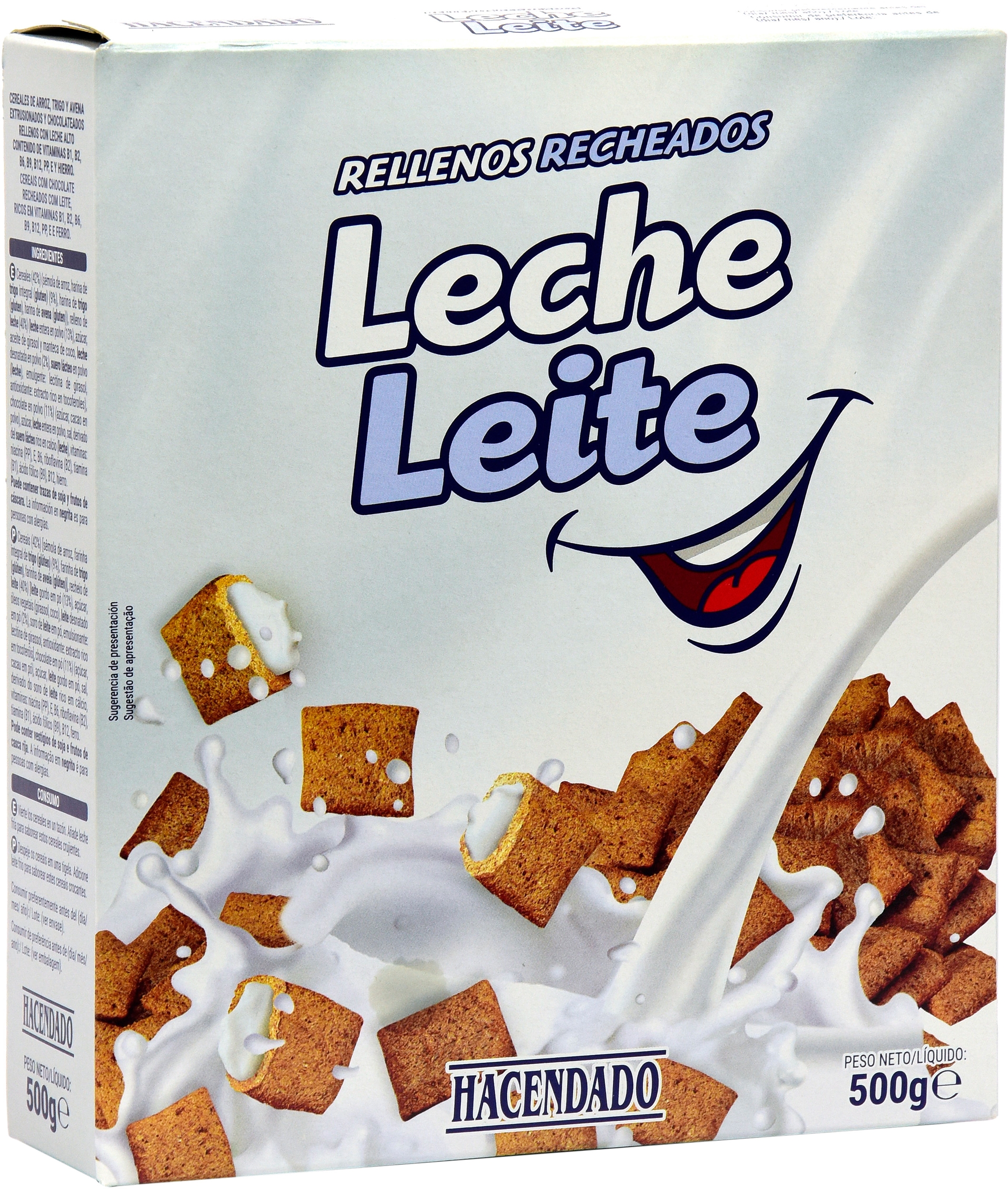 HACENDADO (MERCADONA) RELLENOS LECHE.