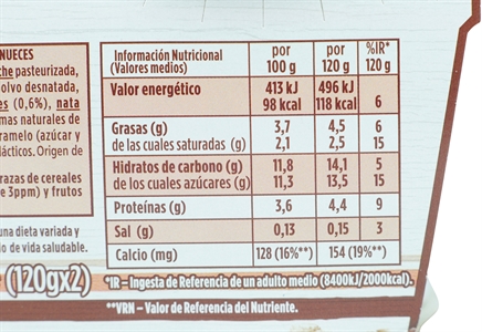 DANONE YOGUR CREMOSO MIEL Y NUECES.