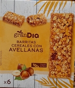 GRAN DIA BARRITAS CEREALES CON AVELLANAS