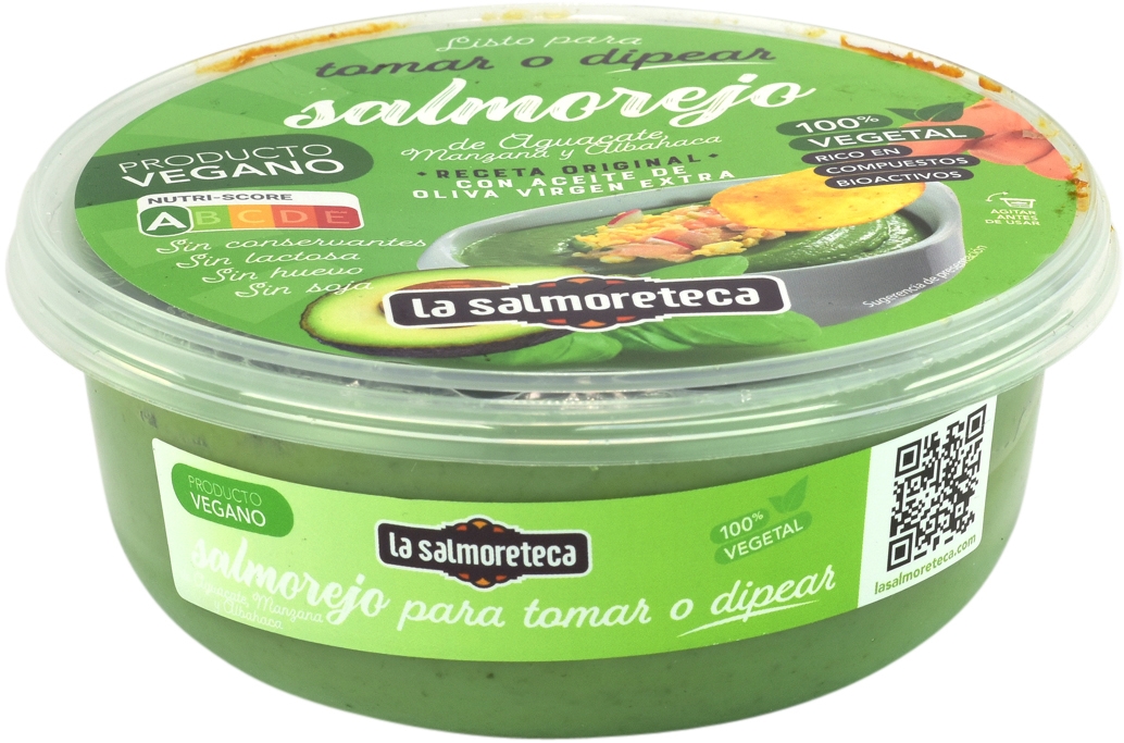 LA SALMORETECA SALMOREJO DE AGUACATE, MANZANA Y ALBAHACA