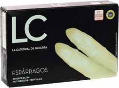 LA CATEDRAL DE NAVARRA ESPÁRRAGOS ENTEROS EXTRA. MUY GRUESOS 6/8