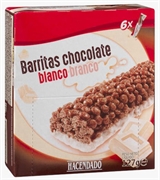 HACENDADO (MERCADONA) BARRITAS CHOCOLATE BLANCO