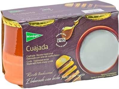 EL CORTE INGLÉS CUAJADA DE LECHE DE OVEJA.