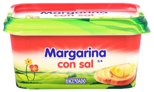 HACENDADO (MERCADONA) Margarina con sal