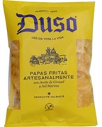 DUSO Papas fritas artesanalmente con aceite de girasol y sal marina