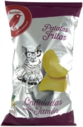 AUCHAN (ALCAMPO) Patatas fritas onduladas sabor jamón