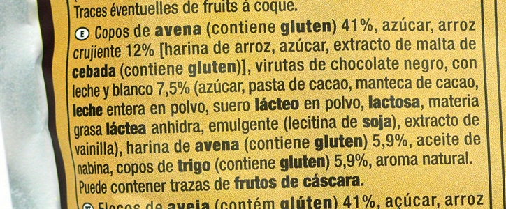 AUCHAN (ALCAMPO) CROUSTY 3 CHOCOLATES.