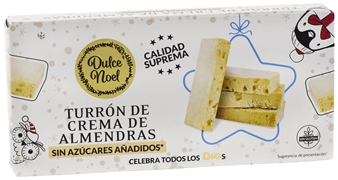 DULCE NOEL (DIA) TURRÓN DE CREMA DE ALMENDRAS SIN AZÚCARES AÑADIDOS