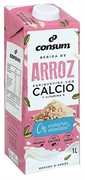 CONSUM BEBIDA DE ARROZ ENRIQUECIDA CON CALCIO Y VITAMINA D, 0% AZÚCARES