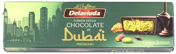 DELAVIUDA Turrón estilo chocolate de Dubái