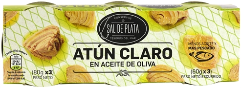 SAL DE PLATA (ALDI) ATÚN CLARO EN ACEITE DE OLIVA