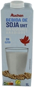 AUCHAN (ALCAMPO) BEBIDA DE SOJA UHT SIN AZÚCARES AÑADIDOS