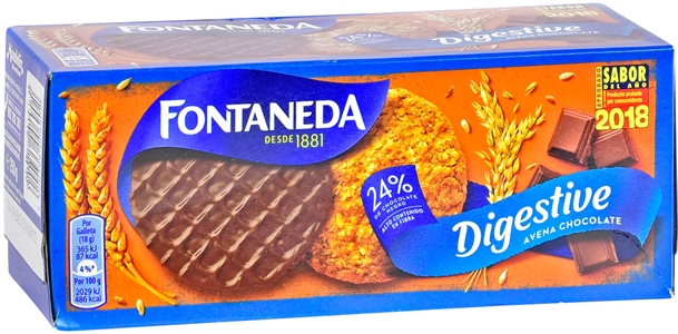 FONTANEDA DIGESTIVE AVENA CHOCOLATE.