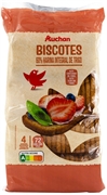 AUCHAN (ALCAMPO) BISCOTES 60% HARINA INTEGRAL DE TRIGO