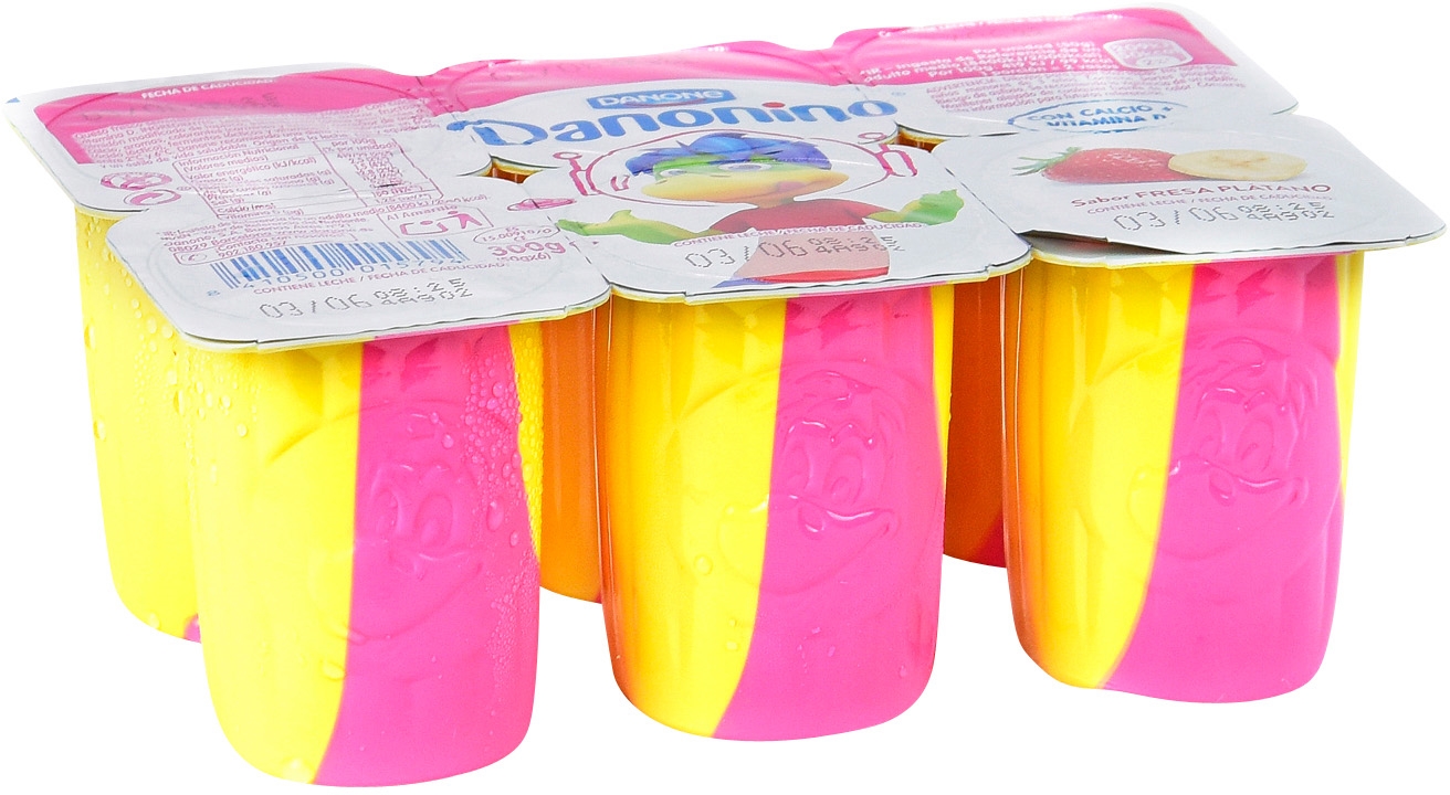 DANONINO (DANONE) SABOR FRESA PLÁTANO.