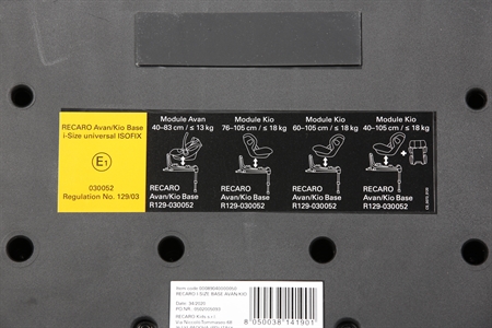 RECARO KIO + AVAN/KIO BASE