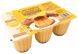 CARREFOUR CLASSIC Flan sabor a vainilla con caramelo