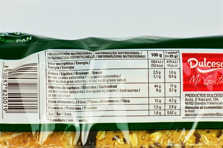 DULCESOL PAN SOTTILE - CEREALES Y SEMILLAS