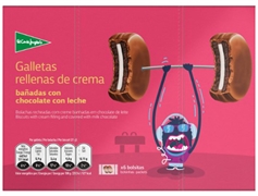 EL CORTE INGLÉS Galletas rellenas de crema bañadas con chocolate con leche