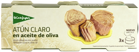 EL CORTE INGLÉS ATÚN CLARO EN ACEITE DE OLIVA