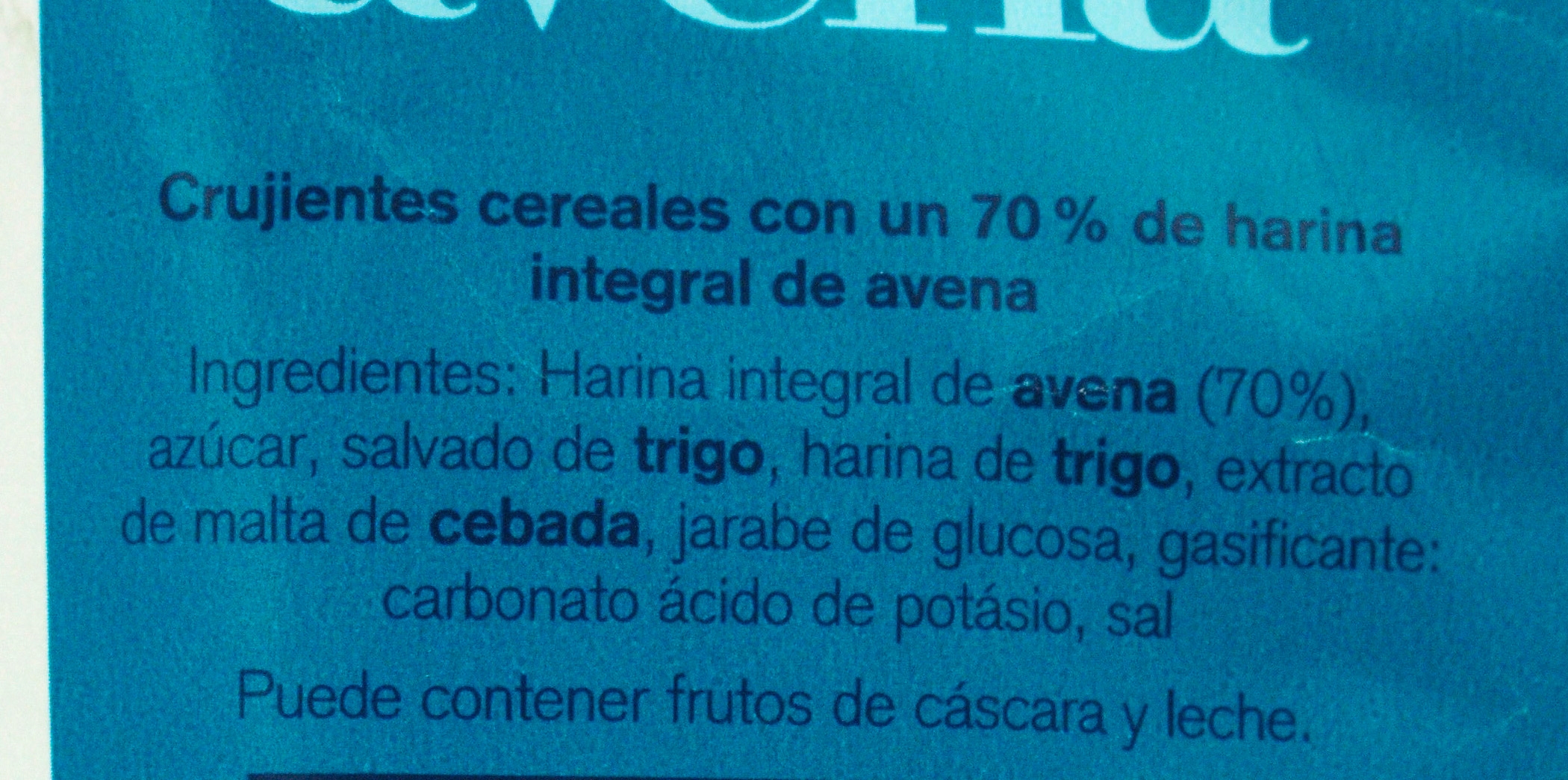 KOLLN ALMOHADILLAS CRUJIENTES DE AVENA.