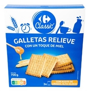 CARREFOUR CLASSIC Galletas relieve con un toque de miel