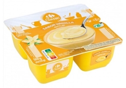 CARREFOUR CLASSIC NATILLAS SABOR VAINILLA