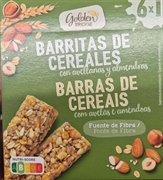 GOLDEN BRIDGE (ALDI) BARRITAS DE CEREALES CON AVELLANAS Y ALMENDRAS