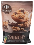 CARREFOUR SENSATION CRUNCHY CHOCOLATE NEGRO