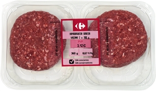 CARREFOUR HAMBURGUESA GRUESA DE VACUNO