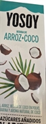 YOSOY BEBIDA DE ARROZ Y COCO