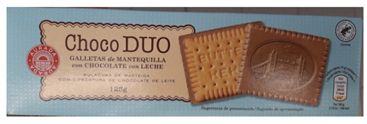 AURADA (ALDI) Choco duo con chocolate con leche