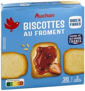 AUCHAN (ALCAMPO) Biscotes de trigo