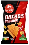 CARREFOUR SENSATION NACHOS TEX-MEX SABOR QUESO