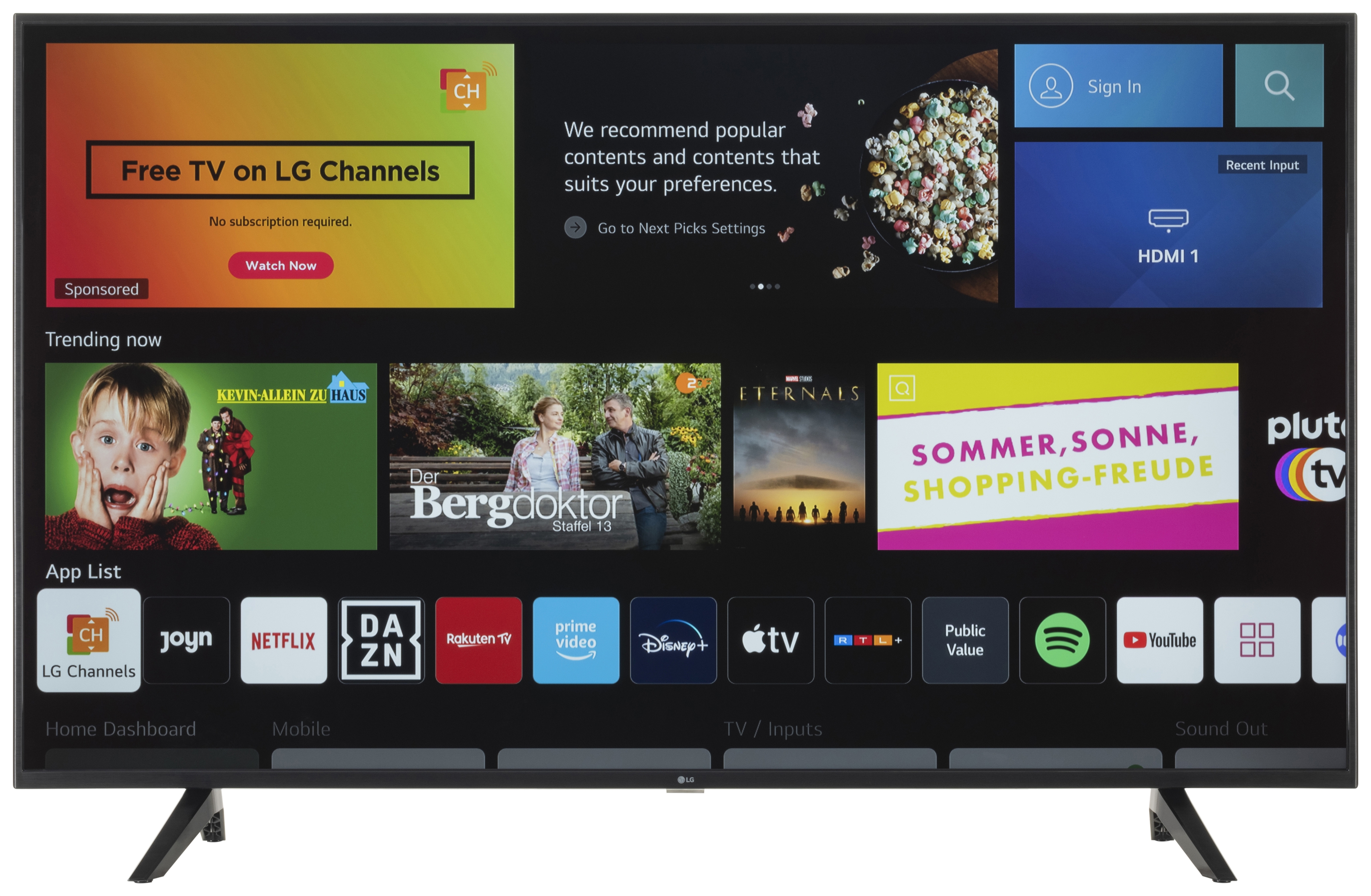 LG 55UQ70006LB