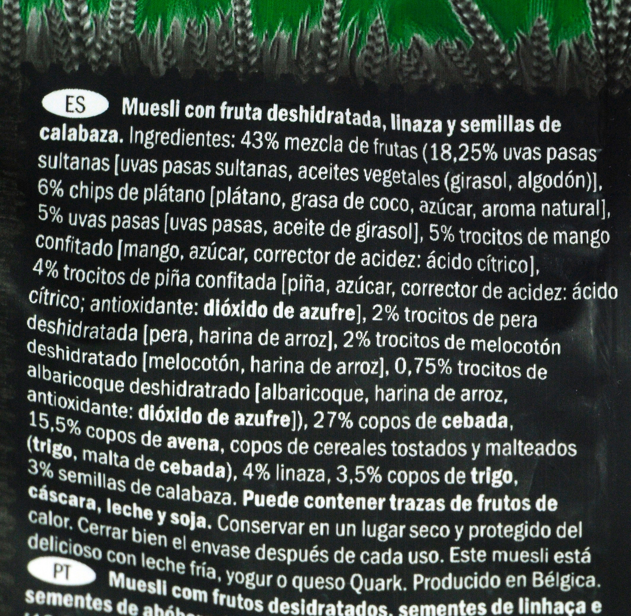 CROWNFIELD (LIDL) PREMIUM MUESLI FRUTA.