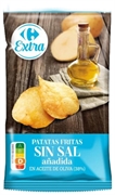 CARREFOUR EXTRA PATATAS FRITAS SIN SAL AÑADIDA EN ACEITE DE OLIVA