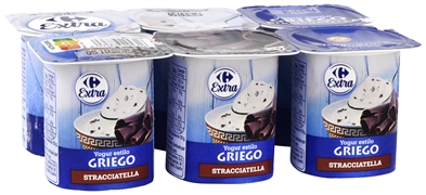 CARREFOUR EXTRA YOGUR ESTILO GRIEGO CON STRACCIATELLA