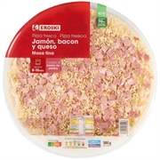 EROSKI Jamón, bacón y queso